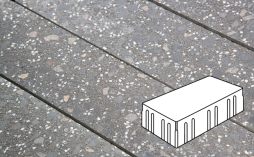Плитка тротуарная Готика, City Granite FINO, Скада без фаски В3.П.10, Ильменит, 225*150*100 мм