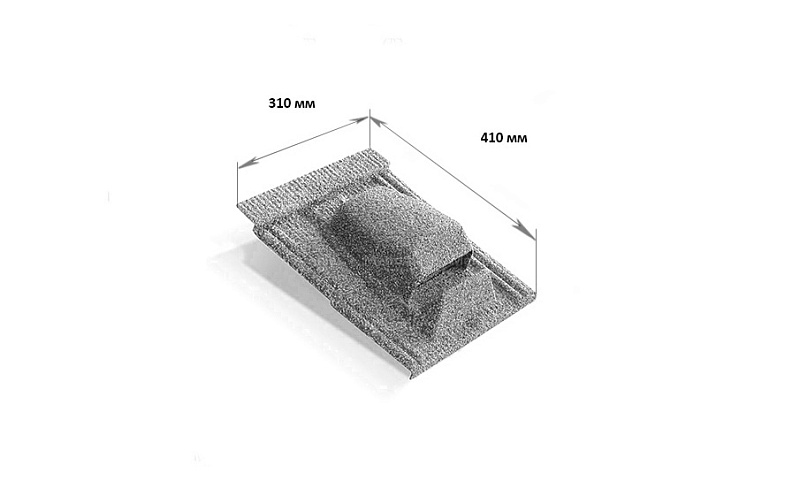 Кровельный вентилятор Metrotile RV75 Viksen Coffee grey