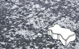 Плитка тротуарная Готика, City Granite FINO, Зигзаг/Волна Б.2.Ф.6, Диорит, 225*112,5*60 мм