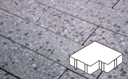 Плитка тротуарная Готика, City Granite FINERRO, Калипсо Б.2.Ф.6, Галенит, 200*200*60 мм