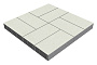 Плитка тротуарная SteinRus Грас, Antico, белый, 400*200*80 мм