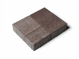 Плитка тротуарная Старый город Б.1.Фсм.6 листопад гранит хаски, комплект 3 шт, толщина 60 мм