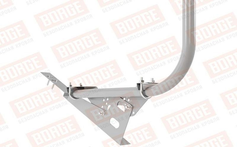 Кровельное ограждение Borge для черепичной кровли оцинкованное RAL 7004, 300*90 см