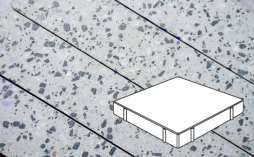 Плитка тротуарная Готика, Granite FINO, Квадрат Б.6.К.10, Грис Парга, 600*600*100 мм
