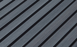 Реечная фасадная панель CM Wall Ebony 3000*219*26 мм