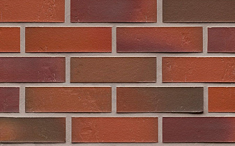 Клинкерная плитка под кирпич Feldhaus Klinker NF 14 R714 accudo carmesi bluastro 240*71*14 мм