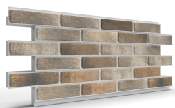 Термопанель на пенополистироле (ППС) с клинкерной плиткой BestPoint Loft Brick Pepper 1145*470*80 мм