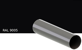 Труба водосточная KROP PVC для системы D 130/90 мм, RAL 9005, 3 м