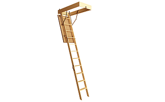 Чердачная лестница Docke Standard, высота 2800 мм, размер люка 600*1200 мм