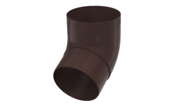 Колено трубы 67˚ BRAAS, 150/100 мм, ПВХ, коричневый