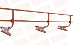 Кровельное ограждение Borge для фальцевой кровли оцинкованное RAL 8004, 300*60 см