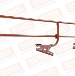 Кровельное ограждение Borge для фальцевой кровли оцинкованное RAL 8004, 300*60 см