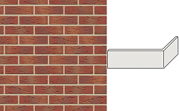 Клинкерная плитка угловая ручной формовки Feldhaus Klinker NF 9 W332 carmesi multi mana 240*71*115*9 мм
