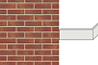 Клинкерная плитка угловая ручной формовки Feldhaus Klinker NF 9 W332 carmesi multi mana 240*71*115*9 мм
