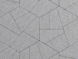 Плитка тротуарная Оригами Б.4.Фсм.8 стоунмикс белый с черным, комплект 6 шт, толщина 80 мм