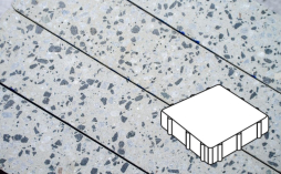 Плитка тротуарная Готика, Granite FINO, Квадрат В.3.К.10, Грис Парга, 300*300*100 мм