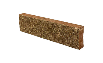 Плитка гиперпрессованная Акварид К5, Дикий камень, Морковный, 250*65*22 мм