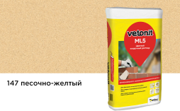 Цветной кладочный раствор weber.vetonit МЛ 5, №147 песочно-желтый 25 кг