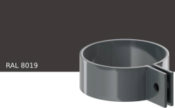 Хомут трубы KROP PVC для системы D 75/63 мм, RAL 8019