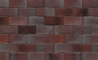Клинкерная брусчатка Westerwaelder Klinker PK810 Violettblau geflammt, 200*100*40 мм