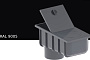 Отстойник KROP PVC Квадрат для системы D 135/80*80 мм, RAL 9005