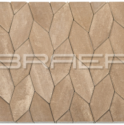 Плитка тротуарная BRAER Карат Color Mix Миндаль, толщина 80 мм