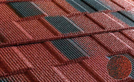 Композитная черепица рядовая Metrotile Viksen Red black