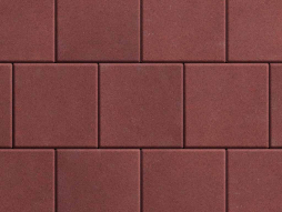 Плитка тротуарная Квадрат Б.1.К.8 стандарт гладкий красный, 300*300*80 мм