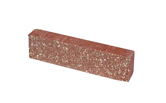 Кирпич гиперпрессованный Акварид К4, Дикий камень, Морковный, полнотелый, 250*30*65 мм