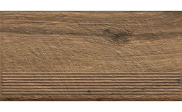 Клинкерная ступень с насечками Paradyz Carrizo Wood, 600*300*8,5 мм
