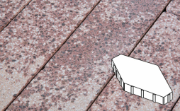 Плитка тротуарная Готика, Granite FINERRO, Зарядье Б.6.Ш.10 без фаски, Сансет, 600*400*100 мм