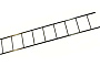 Секция фасадной лестницы Borge оцинкованная RR 32, 2,7 м
