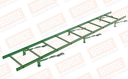Лестница кровельная Borge для натуральной черепицы оцинкованная RAL 6002, 2,7 м