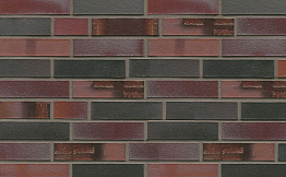 Кирпич клинкерный Muhr 29 S Schwarzblau-bunt Spezial гладкий, 290*90*71 мм
