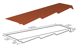 Примыкание резное левое Gerard Charcoal, 1200*232 мм