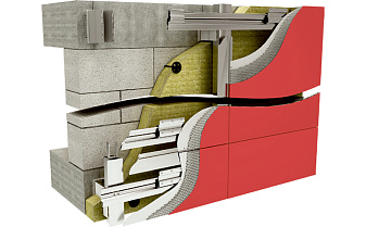 Подсистема НФС HILTI для сотового композита, крепление скрытым способом на аграфах