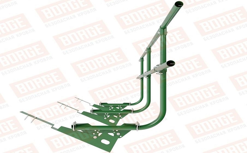 Кровельное ограждение Borge для черепичной кровли оцинкованное RAL 6002, 300*90 см