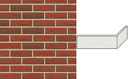 Клинкерная плитка угловая ручной формовки Feldhaus Klinker NF 9 W307 ardor rustico 240*71*115*9 мм