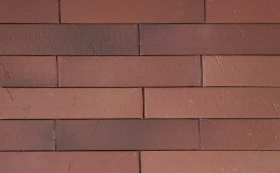 Клинкерная плитка для навесных вентилируемых фасадов Uniceramix UX T2 IRON UX-17 red castle, 240*71*17 мм