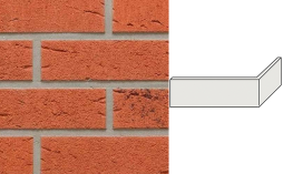 Клинкерная плитка угловая ручной формовки Feldhaus Klinker NF 9 W488 terreno rustico carbo 240*71*115*9 мм