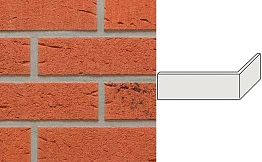 Клинкерная плитка угловая ручной формовки Feldhaus Klinker NF 9 W488 terreno rustico carbo 240*71*115*9 мм