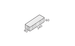 Плитка тротуарная Steingot Премиум, Паркет, дробеструйная обработка, Bianco Nero, 240*80*60
