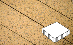 Плитка тротуарная Готика, City Granite FINO, Квадрат В.3.К.8, Жельтау, 300*300*80 мм