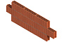 Керамический блок Porotherm 12 M75 6,74 НФ, 500*120*219 мм