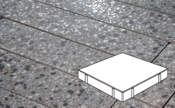 Плитка тротуарная Готика, City Granite FINO, Квадрат Б.5.К.8, Галенит, 500*500*80 мм
