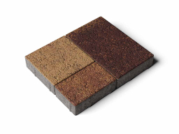 Плитка тротуарная Старый город А.1.Фсм.4 листопад гранит осень, комплект 3 шт, толщина 40 мм