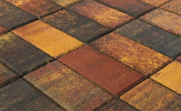 Плитка тротуарная BRAER Прямоугольник Color Mix Мальва, 200*100*60 мм