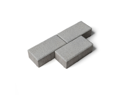 Плитка тротуарная Прямоугольник Б.2.П.6 гранит белый, 200*100*60 мм