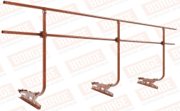 Кровельное ограждение Borge для фальцевой кровли оцинкованное RAL 8004, 300*120 см