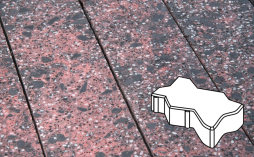 Плитка тротуарная Готика, City Granite FINO, Зигзаг/Волна Б.2.Ф.6, Дымовский, 225*112,5*60 мм